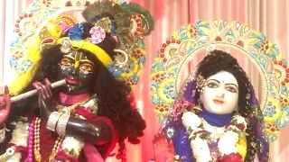 Sringar Darshan of Shri Shri Rukmini Dwarkadhish, ISKCON Amravati. Date 17/Feb/2018
