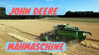 John Deere Mähdrescher in Wenzendorf | Super Aufnahmen mit der Drohne | 🚜🚜