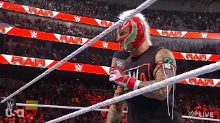 Dominik Mysterio confronts Rey Mysterio - WWE RAW 4/10/2023