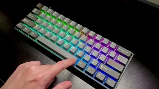 Drunkdeer G60 keyboard  - Smooth typing feels and sound tests with magnetic switches