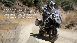 2014 BMW R1200GS vs. KTM 1190 Adventure R Part 1 - MotoUSA