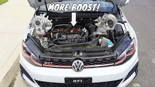 MK7 GTI Gets CTS IS38 turbo!! Makes so much more power!| satisfying video