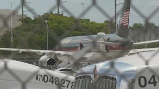 Donald Trump lands in Florida ahead of court appearance | AFP