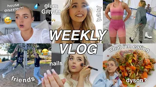 WEEKLY VLOG | HOUSE DISASTER?! HEALTHY MEALS | NAILS | HAIR EXTENSIONS | GYMSHARK | Conagh Kathleen