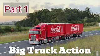 Big Trucks Action Part 1. Compilation of all things Truck in Australia on the M1 Motorway.
