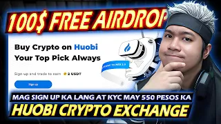 Huobi $100 FREE AIRDROP | 1 of the Best Crypto Exchange with the Best Security 2023