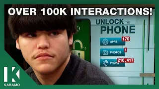 Unlock The Phone: Over 100K Interactions 👀 📱| KARAMO