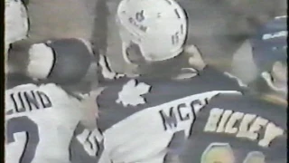 Maple Leafs vs Blues Bench Clearing Brawl 01-19-85