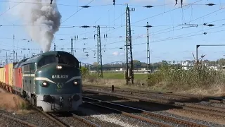 Odklony nákladných vlakov na trati Komárom - Székesfehérvár
