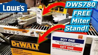 🎄 Lowes DeWalt DWS780 Miter Saw FREE Stand! How To Score Christmas Gift Idea for Dad