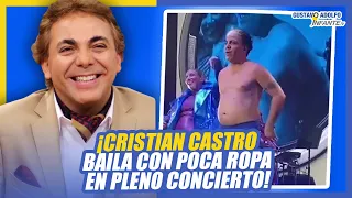 Cristian Castro aparece en ROPA INTERIOR en pleno concierto de Miranda