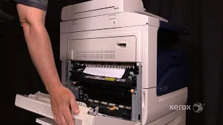 Xerox® WorkCentre® 5335 Family Clearing a Jam in Area E