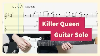 Queen - Killer Queen Guitar Solo Cover With Tab