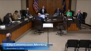 November 2, 2021 City Commission Meeting