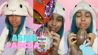 ABRINDO OVO DE PÁSCOA 🐰 ASMR DE DOMINGO 😴 #asmr #priscilinha