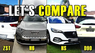 HAVAL H6 vs MG HS vs MG ZST vs LDV D90 - OWNER Compares Chinese SUV of 2022