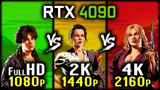 Red Dead Redemption 2 - 1080p vs 1440p vs 2160p 4K - RTX 4090 or RDR 2 - fHD vs 2K vs 4K