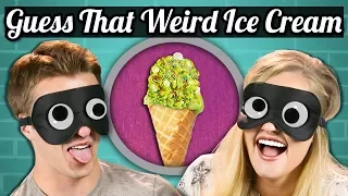 GUESS THAT WEIRD ICE CREAM CHALLENGE! | College Kids Vs. Food