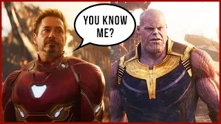 How Thanos Knew Tony in Avengers: Infinity War