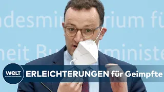 Statement Jens SPAHN zu Erleichterungen für geimpfte Menschen