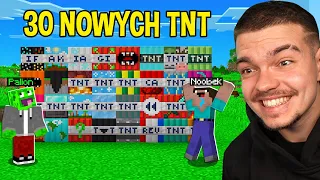 TESTUJEMY 30 NOWYCH TNT z NOOBEK w Minecraft!