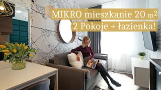 MIKRO mieszkanie 20 m2 na start! Jak urządzić małe mieszkanie - Praktyczne porady!