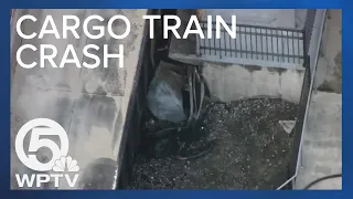 Man arrested after cargo train crash in downtown West Palm Beach