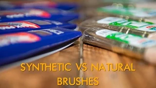 The Big Brush Issue -  Natural Vs Synthetic Paint Brushes - What Brush To Use.