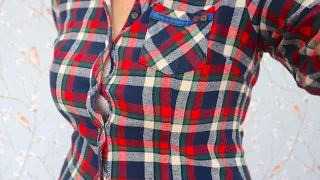 Don't throw away your shirt if it's too small. Amazing sewing trick to make a shirt bigger