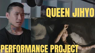 REACTION to JIHYO PERFORMANCE PROJECT "Crown (Camila Cabello & Grey)"