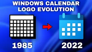 Windows Calendar Logo Evolution (1985-2022) | Windows Icon Evolution | Factonian