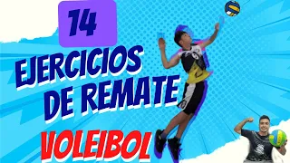 14 EJERCICIOS de REMATE  o ATAQUE en VOLEIBOL para niños