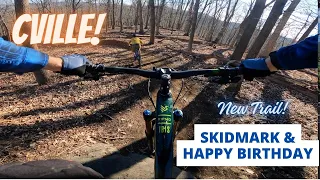 New Charlottesville MTB Trails!!! Skidmark and Happy Birthday are OPEN!