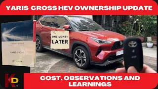 Yaris Cross HEV Update for 1 Month of Ownership | Cost, Observations and Learnings