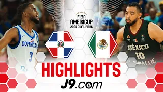 Dominican Republic 🇩🇴 vs Mexico 🇲🇽 | J9 Highlights | FIBA AmeriCup 2025 Qualifiers 2025