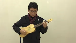 Bransle de Champagne for 4 course Renaissance guitar, played by Taro Takeuchi