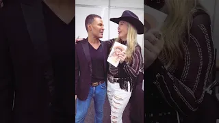 O encontro de Eduardo Costa e a cantora Jayne nos bastidores do dvd de Ana Castela ❤️