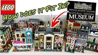 How does Museum sit next to other LEGO Modular Buildings?
