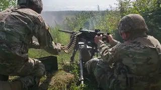 Soldier Firing a Machine Gun - Free Stock Resources