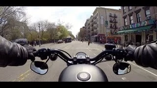 NYC - East Village to Brooklyn on my Iron 883 - 4.22.14 - Right Thing Motos