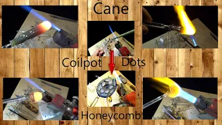 Coilpot to Honeycomb Glass Pendant