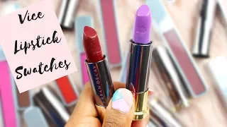 URBAN DECAY VICE LIPSTICK SWATCHES | LIPSTICKS FOR FALL