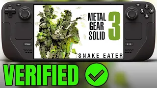 Metal Gear Solid 3 now Steam Deck VERIFIED! - Snake Eater Master Collection