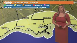 New Orleans Weather: Rain Friday, clear weekend, storms Monday