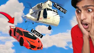 GTA 5 : I Picked UP TOM'S with Helicopter to Win Race !! MALAYALAM