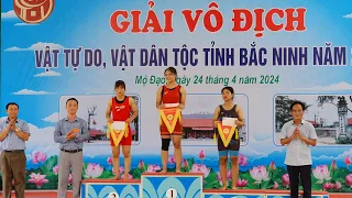 Giải vô địch vật tự do, dân tộc Bắc Ninh 2024.