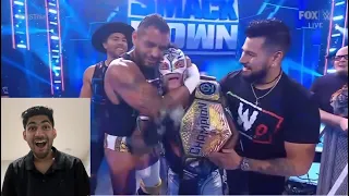 WWE Rey Mysterio wins United States Championship | SmackDown 2023 | Reaction