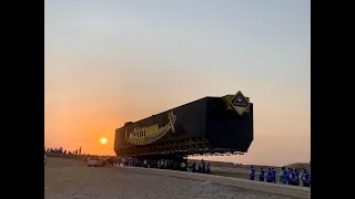Exclusive Footage: Khufu Solar Boat relocating to its final destination at the GEM