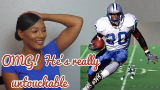 Clueless New football Fan Reacts to Barry Sanders - Untouchable NFL Running Back Highlights