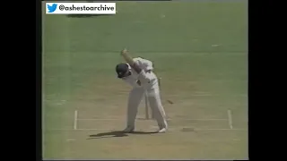 Jaffer! Michael Whitney dismisses Sachin Tendulkar with a brilliant yorker 1st Test Gabba 1991/92